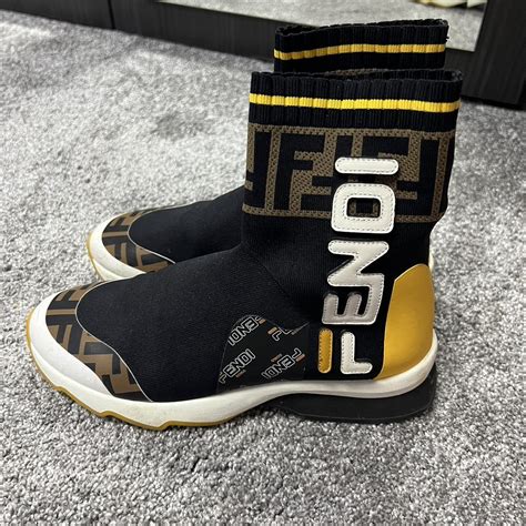 fendi inspired sock trainers